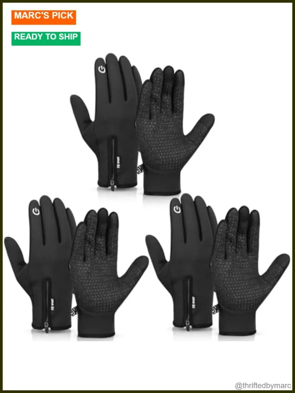 Touch Screen Winter Gloves Water Repellent Ski Gloves Anti Slip Windproof